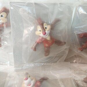 6 Vtg 1991 Kellogg’s Chip N’ Dale Dale Figure Toy Cake Topper Party Favors